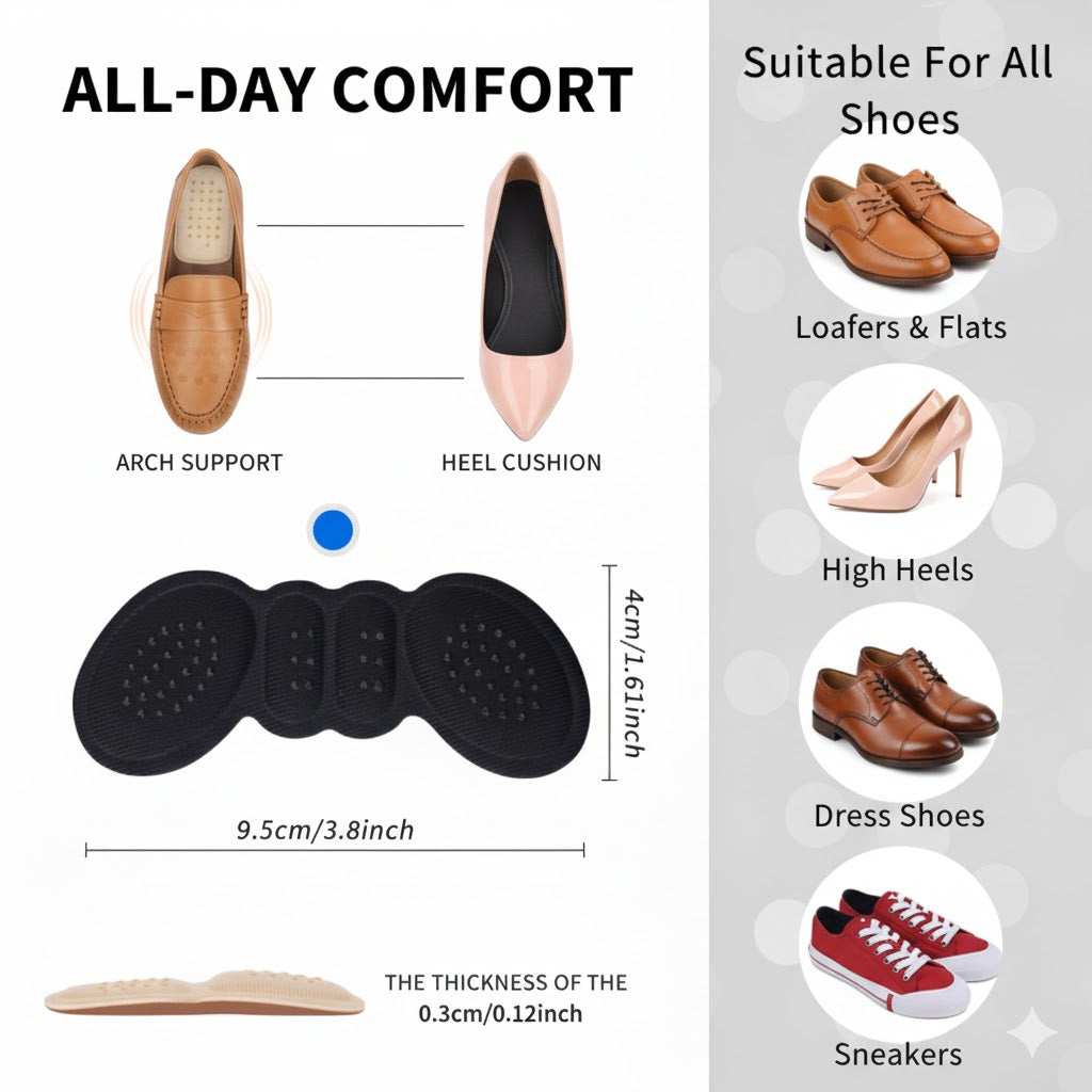 Heel Pads Adhesive Pack Of 2 Pair